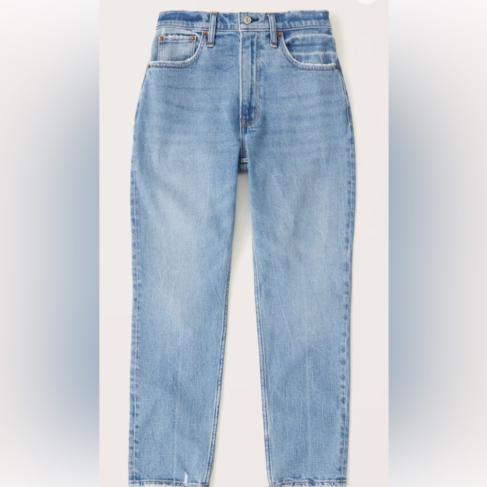 Abercrombie Curve Love high rise mom jeans